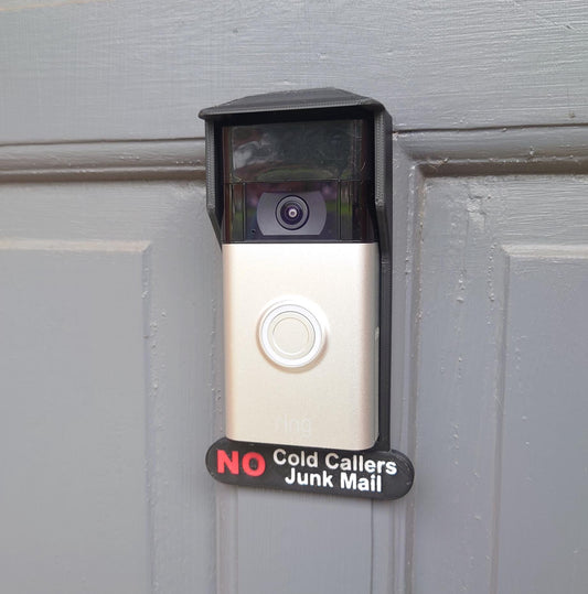 Clip on Rain & Sun Cover For Ring 2nd Generation Doorbell No Cold Callers, No Junk Mail