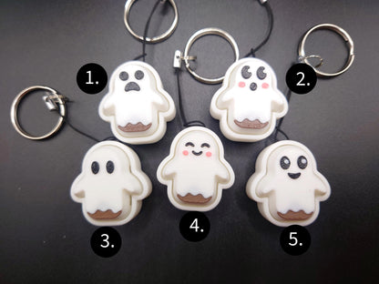 Clicky Ghost Popsicle fidget toy - 3D Printed Keyboard switch Fidget Keyring