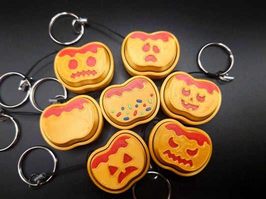 Clicky Toffee Apple Toy - 3D Printed Keyboard switch Fidget Keyring Candy Apple