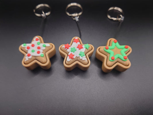 Clicky Star Cookie - 3D Printed Keyboard switch Fidget Keyring