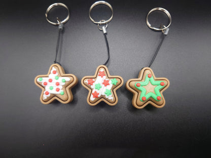 Clicky Star Cookie - 3D Printed Keyboard switch Fidget Keyring