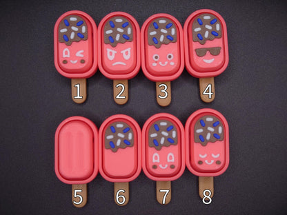Clicky Ice Cream Popsicle  fidget toy - 3D Printed Keyboard switch Fidget Keyring