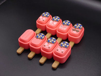 Clicky Ice Cream Popsicle  fidget toy - 3D Printed Keyboard switch Fidget Keyring